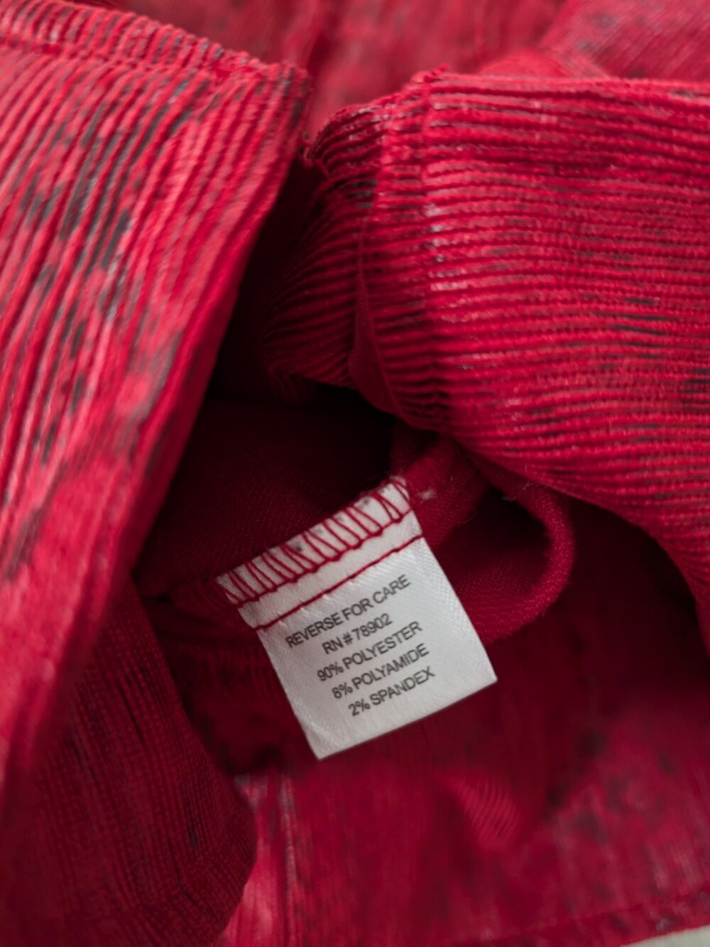 WOMEN'S ERIN LONDON Red FAUX REPTILE PRINT JACKET Size Small - Picture 5 of 8